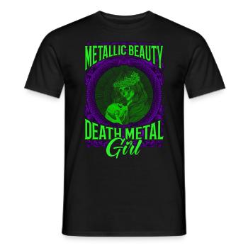Goth Rock Satan Girl Woman Festivals Death Metal - Männer T-Shirt - Schwarz - Vorne - AI Model Male 178 light (178cm)