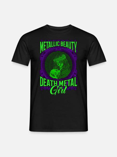 Goth Rock Satan Girl Woman Festivals Death Metal - Männer T-Shirt - Schwarz