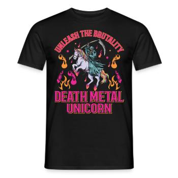 Goth Rock Satan Girl Woman Festivals Death Metal - Männer T-Shirt - Schwarz - Vorne - AI Model Male 178 light (178cm)