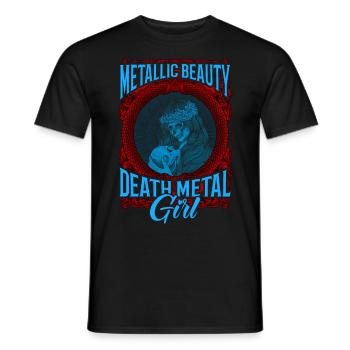 Goth Rock Satan Girl Woman Festivals Death Metal - Männer T-Shirt - Schwarz - Vorne - AI Model Male 178 light (178cm)