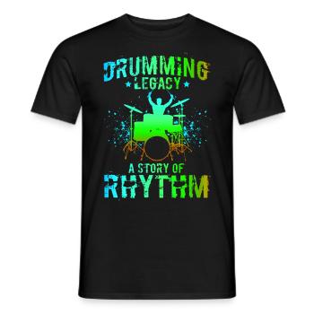 Rock 'n' Roll Music, Dancing, Concert, Festival - Men's T-Shirt - black - Front - AI Model Male 178 light (178cm)