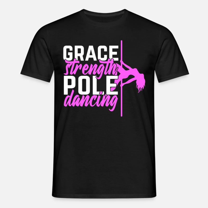 Pole Dance Dancer, Pole Dance, Pole Dancing - Koszulka męska - czarny
