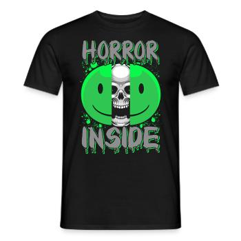 Zombie Horror Horror Film Festival + Halloween - Men's T-Shirt - black - Front - AI Model Male 178 light (178cm)
