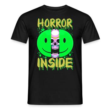 Zombie Horror Horror Film Festival + Halloween - Men's T-Shirt - black - Front - AI Model Male 178 light (178cm)