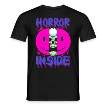 Zombie Horror Horror Film Festival + Halloween - Men's T-Shirt - black - Front - AI Model Male 178 light (178cm)
