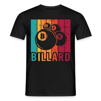 Billiard Poolbillard Snooker Verein Club Billard - Männer T-Shirt - Schwarz - Vorne - AI Model Male 178 light (178cm)