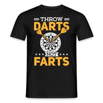 Club de sport de fléchettes, jeu de fléchettes, fléchettes de sport Pfeil - T-shirt homme - noir - Devant - AI Model Male 178 light (178cm)