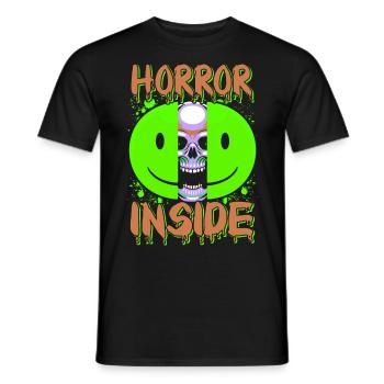 Zombie Horror Horror Film Festival + Halloween - Men's T-Shirt - black - Front - AI Model Male 178 light (178cm)