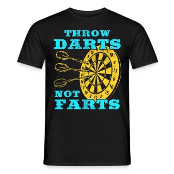 Club de sport de fléchettes, jeu de fléchettes, fléchettes de sport Pfeil - T-shirt homme - noir - Devant - AI Model Male 178 light (178cm)