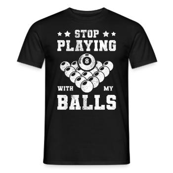 Billiard Poolbillard Snooker Verein Club Billard - Männer T-Shirt - Schwarz - Vorne - AI Model Male 178 light (178cm)