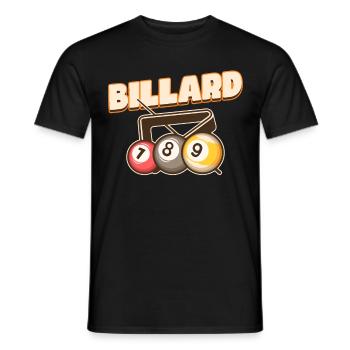 Billiard Poolbillard Snooker Verein Club Billard - Männer T-Shirt - Schwarz - Vorne - AI Model Male 178 light (178cm)