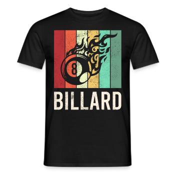 Billiard Poolbillard Snooker Verein Club Billard - Männer T-Shirt - Schwarz - Vorne - AI Model Male 178 light (178cm)