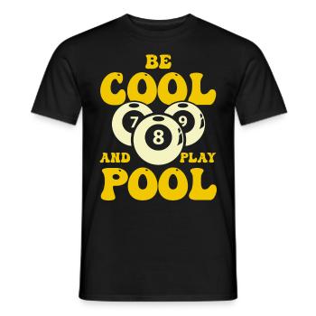 Billiard Poolbillard Snooker Verein Club Billard - Männer T-Shirt - Schwarz - Vorne - AI Model Male 178 light (178cm)