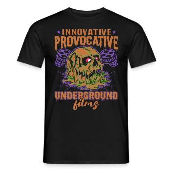 Underground Film, Independent Cinema, Horror - Männer T-Shirt - Schwarz - Vorne - AI Model Male 178 light (178cm)