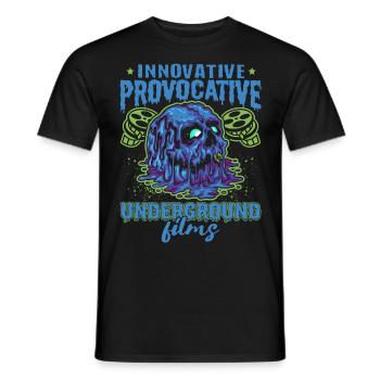 Underground Film, Independent Cinema, Horror - Männer T-Shirt - Schwarz - Vorne - AI Model Male 178 light (178cm)