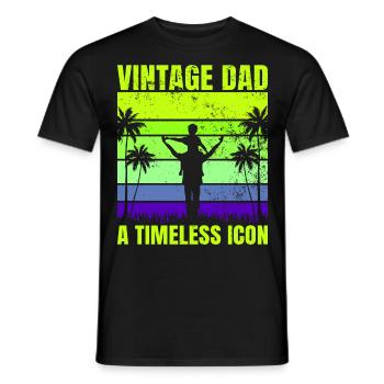 Super papa, papa, meilleur papa Fête des pères - T-shirt homme - noir - Devant - AI Model Male 178 light (178cm)