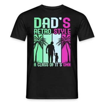 Super papa, papa, meilleur papa Fête des pères - T-shirt homme - noir - Devant - AI Model Male 178 light (178cm)