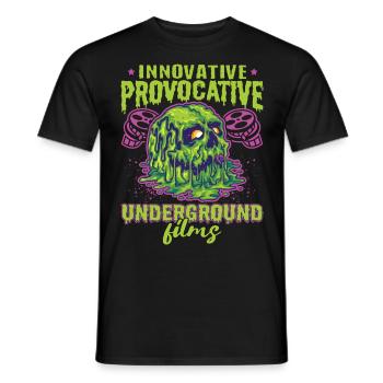 Underground Film, Independent Cinema, Horror - Männer T-Shirt - Schwarz - Vorne - AI Model Male 178 light (178cm)