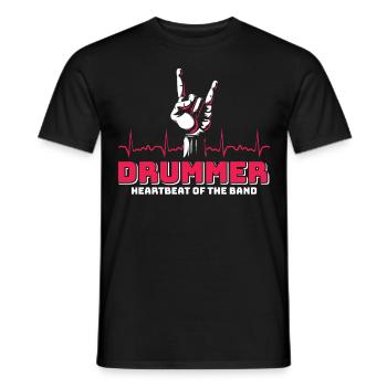 Drummers Drummers Drummers Drummers - Men's T-Shirt - black - Front - AI Model Male 178 light (178cm)