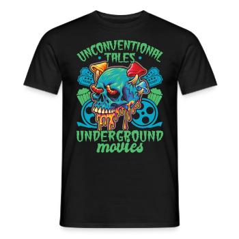 Underground Film, Independent Cinema, Horror - Männer T-Shirt - Schwarz - Vorne - AI Model Male 178 light (178cm)