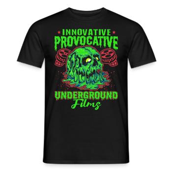 Underground Film, Independent Cinema, Horror - Männer T-Shirt - Schwarz - Vorne - AI Model Male 178 light (178cm)