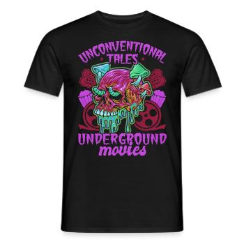 Underground Film, Independent Cinema, Horror - Männer T-Shirt - Schwarz - Vorne - AI Model Male 178 light (178cm)