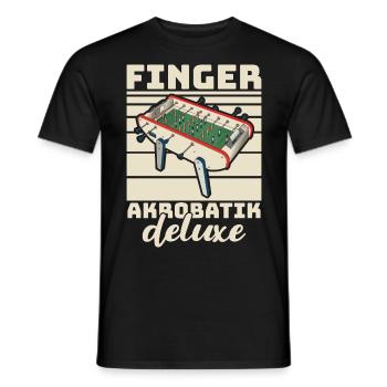 Foosball Gift Fans Wuzler Foosball - Men's T-Shirt - black - Front - AI Model Male 178 light (178cm)