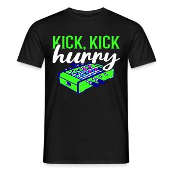 Foosball Gift Fans Wuzler Foosball - Men's T-Shirt - black - Front - AI Model Male 178 light (178cm)