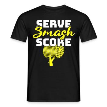 Tenue Club Joueur de Tennis de Table Club! - T-shirt homme - noir - Devant - AI Model Male 178 light (178cm)