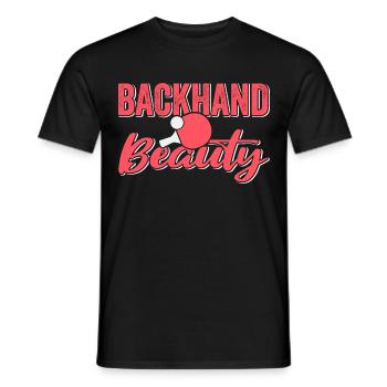 Tenue de Joueur Fille Femmes Dames! Ping-pong - T-shirt homme - noir - Devant - AI Model Male 178 light (178cm)