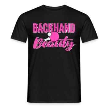 Tenue de Joueur Fille Femmes Dames! Ping-pong - T-shirt homme - noir - Devant - AI Model Male 178 light (178cm)