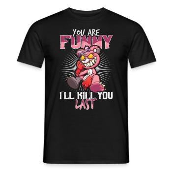 Horror Clown Horrorfilm Filmfestival + Halloween - Männer T-Shirt - Schwarz - Vorne - AI Model Male 178 light (178cm)