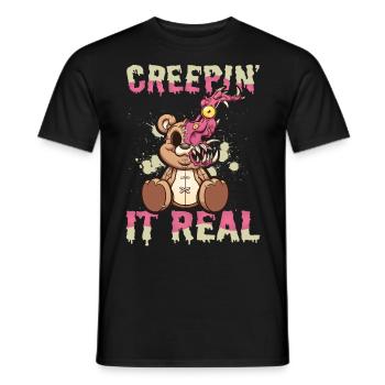 Horror Clown Horrorfilm Filmfestival + Halloween - Männer T-Shirt - Schwarz - Vorne - AI Model Male 178 light (178cm)