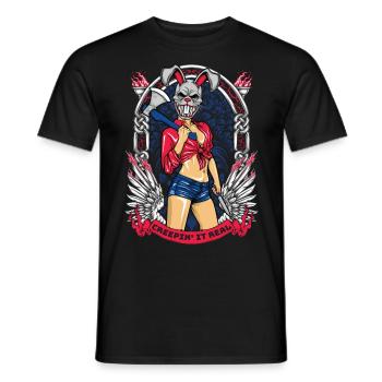 Horror Clown Horrorfilm Filmfestival + Halloween - Männer T-Shirt - Schwarz - Vorne - AI Model Male 178 light (178cm)