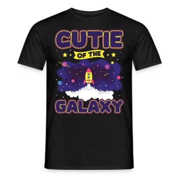 Mignon de la galaxie! Fille mignonne, enfants, petite fille - T-shirt homme - noir - Devant - AI Model Male 178 light (178cm)