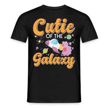 Mignon de la galaxie! Fille mignonne, enfants, petite fille - T-shirt homme - noir - Devant - AI Model Male 178 light (178cm)