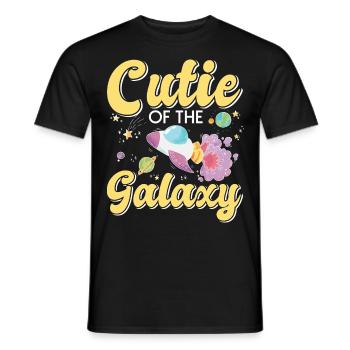 Mignon de la galaxie! Fille mignonne, enfants, petite fille - T-shirt homme - noir - Devant - AI Model Male 178 light (178cm)