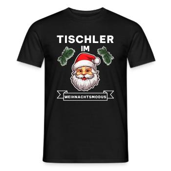 Lustiger Tischler Weihnachten Beruf Spruch - Männer T-Shirt - Schwarz - Vorne - AI Model Male 178 light (178cm)