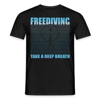 Buceo, Apnea, Apnea Apnea Apnea Apnea Sin Límite Apnea - Camiseta hombre - negro - delante - AI Model Male 178 light (178cm)