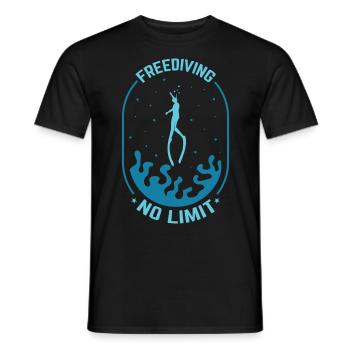 Buceo, Apnea, Apnea Apnea Apnea Apnea Sin Límite Apnea - Camiseta hombre - negro - delante - AI Model Male 178 light (178cm)