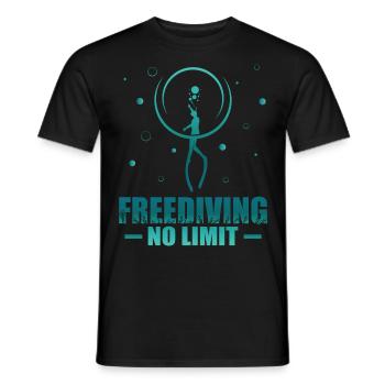 Buceo, Apnea, Apnea Apnea Apnea Apnea Sin Límite Apnea - Camiseta hombre - negro - delante - AI Model Male 178 light (178cm)