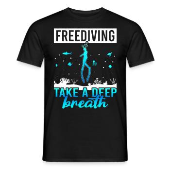 Buceo, Apnea, Apnea Apnea Apnea Apnea Sin Límite Apnea - Camiseta hombre - negro - delante - AI Model Male 178 light (178cm)