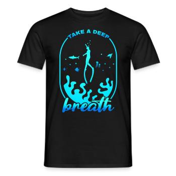 Buceo, Apnea, Apnea Apnea Apnea Apnea Sin Límite Apnea - Camiseta hombre - negro - delante - AI Model Male 178 light (178cm)