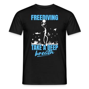 Buceo, Apnea, Apnea Apnea Apnea Apnea Sin Límite Apnea - Camiseta hombre - negro - delante - AI Model Male 178 light (178cm)