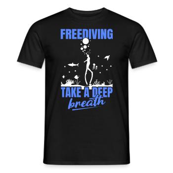 Buceo, Apnea, Apnea Apnea Apnea Apnea Sin Límite Apnea - Camiseta hombre - negro - delante - AI Model Male 178 light (178cm)