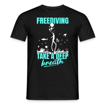 Buceo, Apnea, Apnea Apnea Apnea Apnea Sin Límite Apnea - Camiseta hombre - negro - delante - AI Model Male 178 light (178cm)