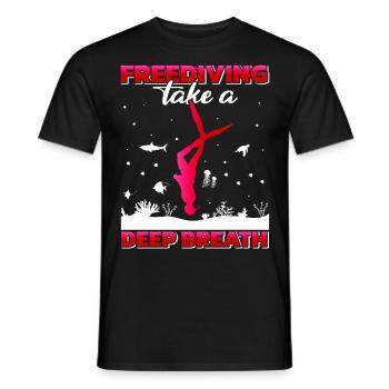 Buceo, Apnea, Apnea Apnea Apnea Apnea Sin Límite Apnea - Camiseta hombre - negro - delante - AI Model Male 178 light (178cm)