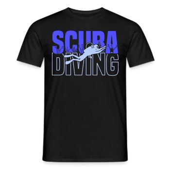 Scuba Diving, Scuba Diving, Holiday Sea Diver - Men's T-Shirt - black - Front - AI Model Male 178 light (178cm)