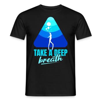 Buceo, Apnea, Apnea Apnea Apnea Apnea Sin Límite Apnea - Camiseta hombre - negro - delante - AI Model Male 178 light (178cm)