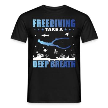 Buceo, Apnea, Apnea Apnea Apnea Apnea Sin Límite Apnea - Camiseta hombre - negro - delante - AI Model Male 178 light (178cm)